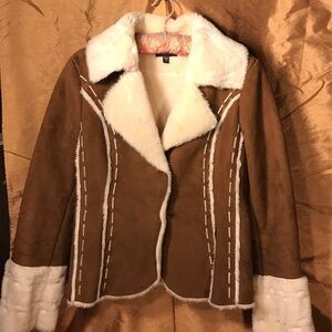 Bebe~Med~Faux Suede Jacket